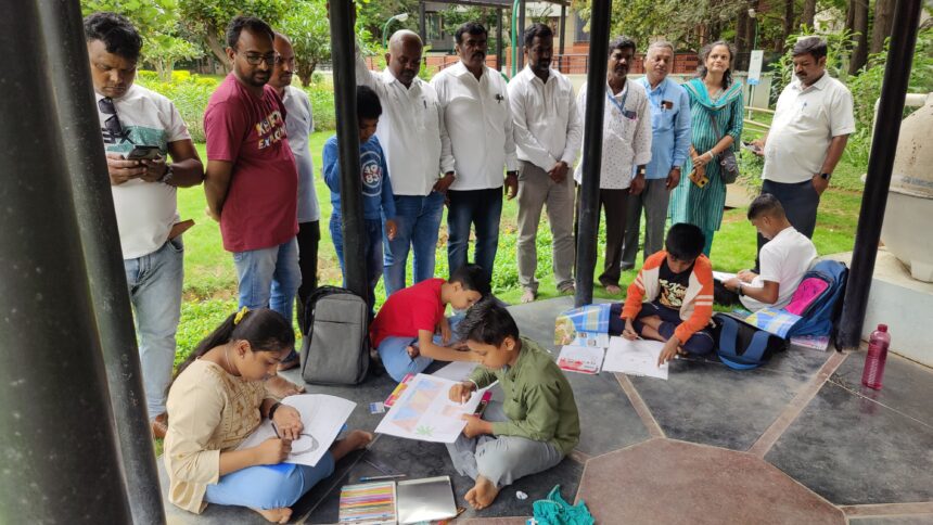 ಜಲಮಂಡಳಿಯ ನೌಕರರ ಮಕ್ಕಳಿಗೆ  ಚಿತ್ರಕಲೆ ಸ್ಪರ್ಧೆ