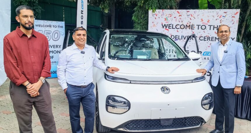 ಎಮ್‌ಜಿ ವಿಂಡ್ಸರ್‌ ಪ್ರೋದ 150 ಯುನಿಟ್‌ ಜುಬಿಲಂಟ್ ಮೋಟರ್‌ವರ್ಕ್ಸ್‌ ನಿಂದ ಡೆಲಿವರಿ!