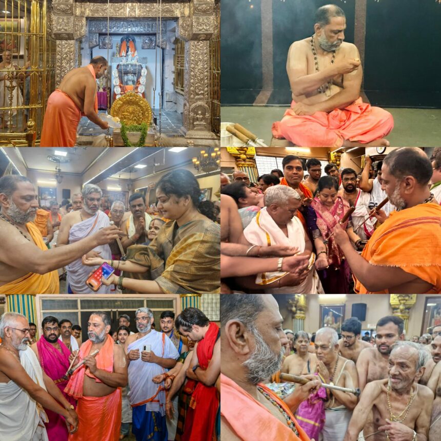 ಶ್ರೀ ಸುಬುಧೇಂದ್ರ ಶ್ರೀಗಳಿಂದ ಸಹಸ್ರಾರು ಶಿಷ್ಯ ಭಕ್ತರಿಗೆ ತಪ್ತಮುದ್ರಾಧಾರಣೆ