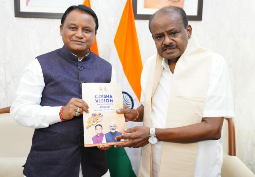 ಉಕ್ಕು ವಲಯ ಅಭಿವೃದ್ಧಿ: ಒಡಿಶಾ ಮುಖ್ಯಮಂತ್ರಿ ಜತೆ ಕೇಂದ್ರ ಸಚಿವ ಹೆಚ್.ಡಿ.ಕುಮಾರಸ್ವಾಮಿ ಚರ್ಚೆ