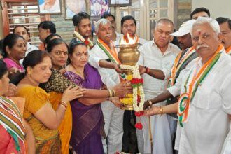 ರಾಜೀವ್ ಗಾಂಧಿ ಪುಣ್ಯತಿಥಿ: ರಾಮಲಿಂಗ ರೆಡ್ಡಿ ಜ್ಯೋತಿ ಹಸ್ತಾಂತರ