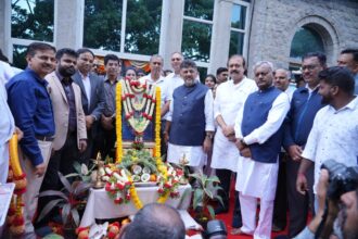 ಡಿಸಿಎಂ ಡಿ.ಕೆ. ಶಿವಕುಮಾರ್ ರವರಿಂದ ಜಿ.ಬಿ.ಎ ನಾಮಫಲಕ ಅನಾವರಣ, ಪ್ರತಿಮೆಗಳಿಗೆ ಪುಷ್ಪಾರ್ಪಣೆ